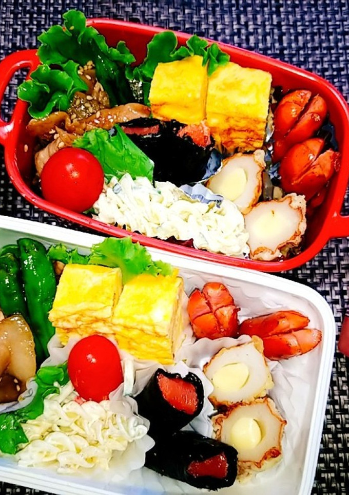息子と娘のお弁当'20.8.31-レシピのメイン写真