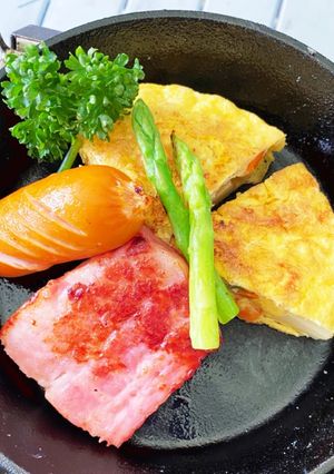 スキレットで♡オムレツ-レシピのメイン写真