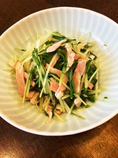 水菜とベーコンの煮浸し♪-レシピのメイン写真