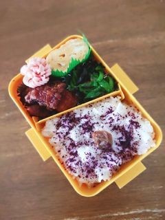 卵焼き・ピーマン塩昆布和えの定番弁当♪-レシピのメイン写真