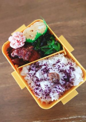 卵焼き・ピーマン塩昆布和えの定番弁当♪-レシピのメイン写真