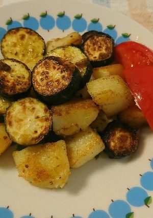 お弁当にも！ポテトとズッキーニ焼き-レシピのメイン写真
