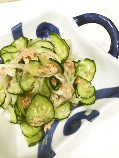 切って和えるだけ〜きゅうりとツナの和え物-レシピのメイン写真