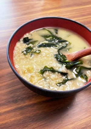 即席味噌汁とオートミールで簡単おじや-レシピのメイン写真