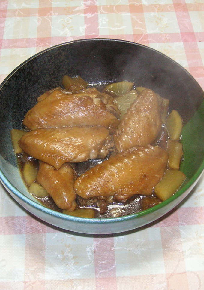 鶏手羽中の黒酢煮-レシピのメイン写真
