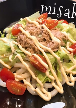 お好きな野菜☆de☆サラダうどん-レシピのメイン写真