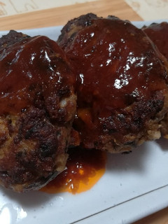 いつものハンバーグに茄子の皮!-レシピのメイン写真