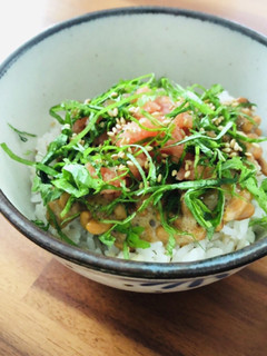☆簡単ランチ♪納豆明太しそご飯☆-レシピのメイン写真