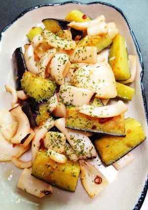 イカと茄子のさっぱり炒め-レシピのメイン写真