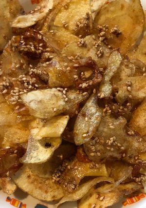 揚げポテトの胡麻和え-レシピのメイン写真