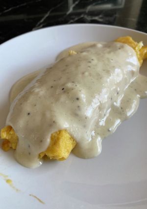 ワサビオムレツのマヨソースかけ-レシピのメイン写真