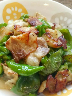 ピーマンと豚バラ肉の塩コショウ炒め-レシピのメイン写真