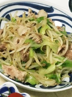 豚こまとシャキシャキもやしの中華炒め-レシピのメイン写真