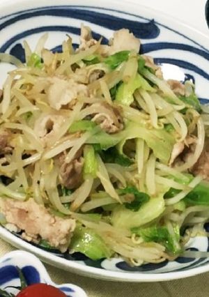 豚こまとシャキシャキもやしの中華炒め-レシピのメイン写真