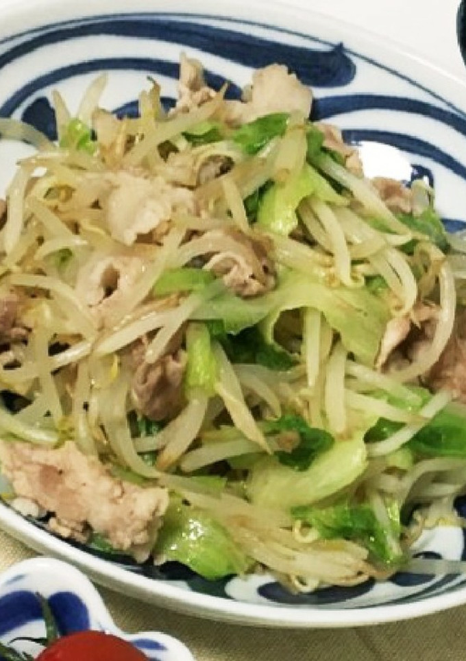 豚こまとシャキシャキもやしの中華炒め-レシピのメイン写真