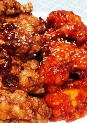 韓国人妻のピリ辛ニンニク醤油の韓国チキン-レシピのメイン写真