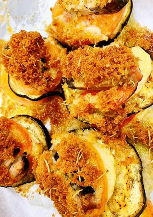 鯵と野菜の香草パン粉重ね焼き-レシピのメイン写真