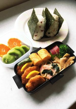 高校男子お弁当 1.8.31-レシピのメイン写真