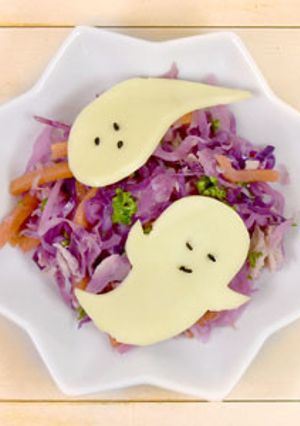 ☆紫キャベツのハロウィンサラダ☆-レシピのメイン写真