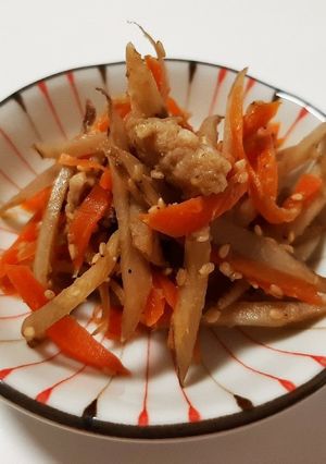 豚の油かす入りきんぴら-レシピのメイン写真