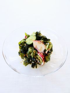 定番料理【蛸とワカメの酢の物】-レシピのメイン写真