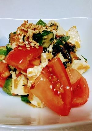 夏の浮腫みを取る!夏野菜のさっぱりサラダ-レシピのメイン写真