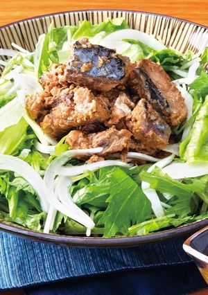 さばの味噌煮サラダ-レシピのメイン写真