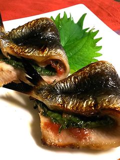 イワシの梅しそはさみ焼き-レシピのメイン写真