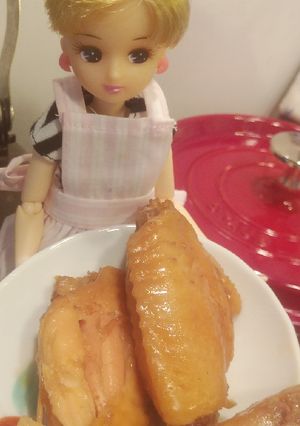 リカちゃん♡純露で鳥手羽煮⁽˙⁸˙⁾-レシピのメイン写真