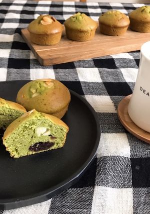 抹茶とあんこ　クリームチーズのマフィン-レシピのメイン写真