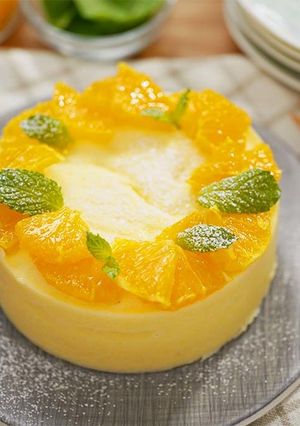 圧力鍋で簡単!フルーツチーズケーキ-レシピのメイン写真
