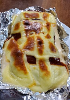 ハンバーグの残りはドリアで美味しく♪-レシピのメイン写真