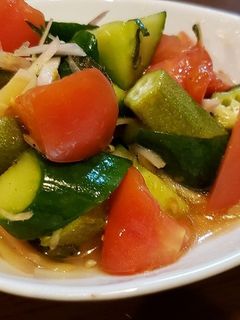 夏野菜と新生姜のサラダ-レシピのメイン写真