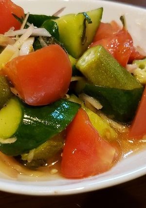 夏野菜と新生姜のサラダ-レシピのメイン写真