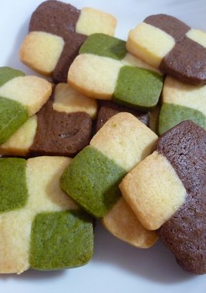 チョコと抹茶のアイスボックスクッキー-レシピのメイン写真