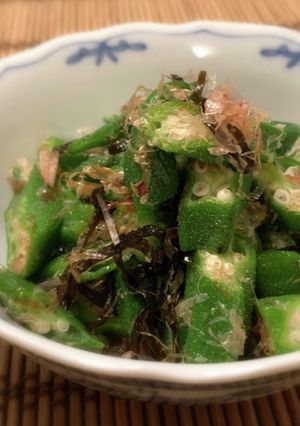 味付けは塩昆布だけ★オクラのおかか和え-レシピのメイン写真