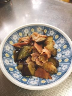 ベーコンとナスのおかか生姜炒め-レシピのメイン写真