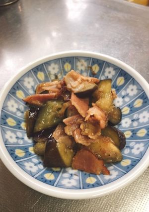 ベーコンとナスのおかか生姜炒め-レシピのメイン写真
