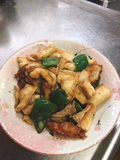 油揚げとちくわとピーマンのオイスター炒め-レシピのメイン写真