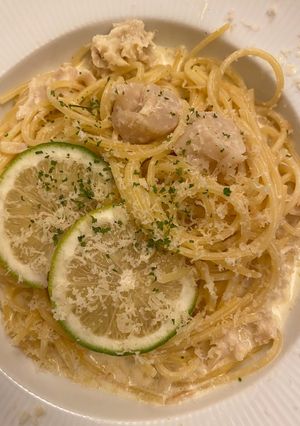 レモンほたてクリームパスタ-レシピのメイン写真