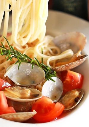 夏に食べたい！アサリとトマトの冷製素麺-レシピのメイン写真