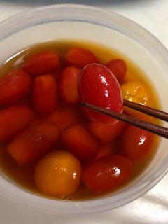 プチトマトのめんつゆ漬けただけ-レシピのメイン写真