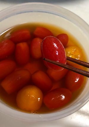 プチトマトのめんつゆ漬けただけ-レシピのメイン写真