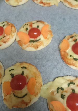【記録用】アンパンマン 餃子の皮ピザ-レシピのメイン写真