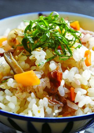 梅炊き込みご飯-レシピのメイン写真