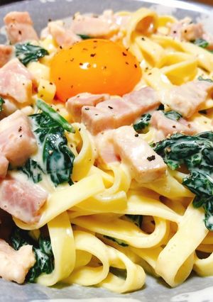 超簡単！牛乳と粉チーズでカルボナーラ-レシピのメイン写真