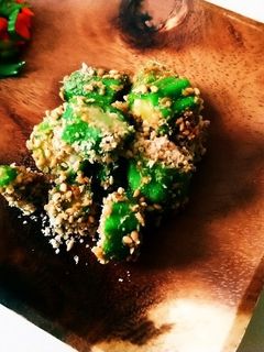 材料3つで美味しいオクラの胡麻和え-レシピのメイン写真