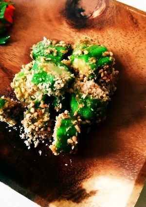 材料3つで美味しいオクラの胡麻和え-レシピのメイン写真