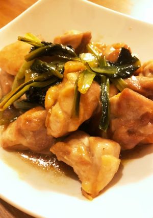 定番・小松菜と鶏モモ肉の照り焼き-レシピのメイン写真