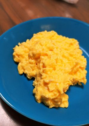 小学生でも、はなまるスクランブルエッグ風-レシピのメイン写真